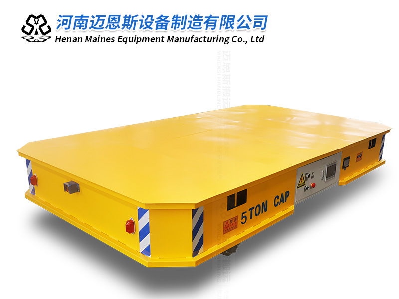 舵輪無軌萬向地平車成功試機(jī)