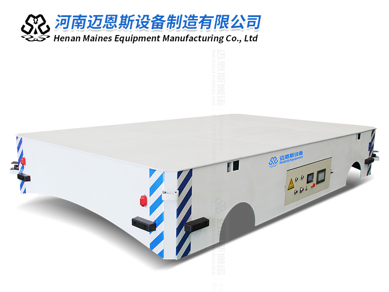 生產(chǎn)線電動(dòng)平板轉(zhuǎn)運(yùn)車縱橫移動(dòng)遙控行駛