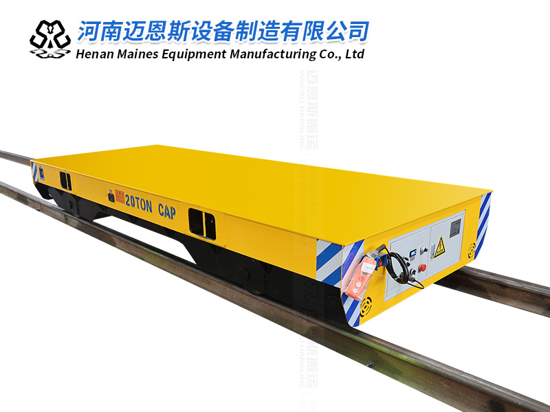 鋰電池遙控搬運(yùn)平車試機(jī)