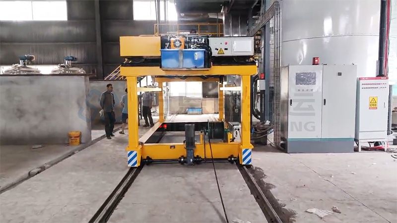 四川樂山客戶RGV軌道子母輸送車